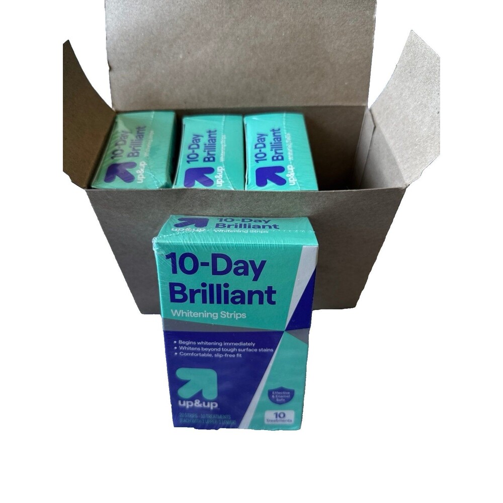 Teeth Whitening Case Pack Lot of 10-Day Brilliant Whitening Strips - up&up™